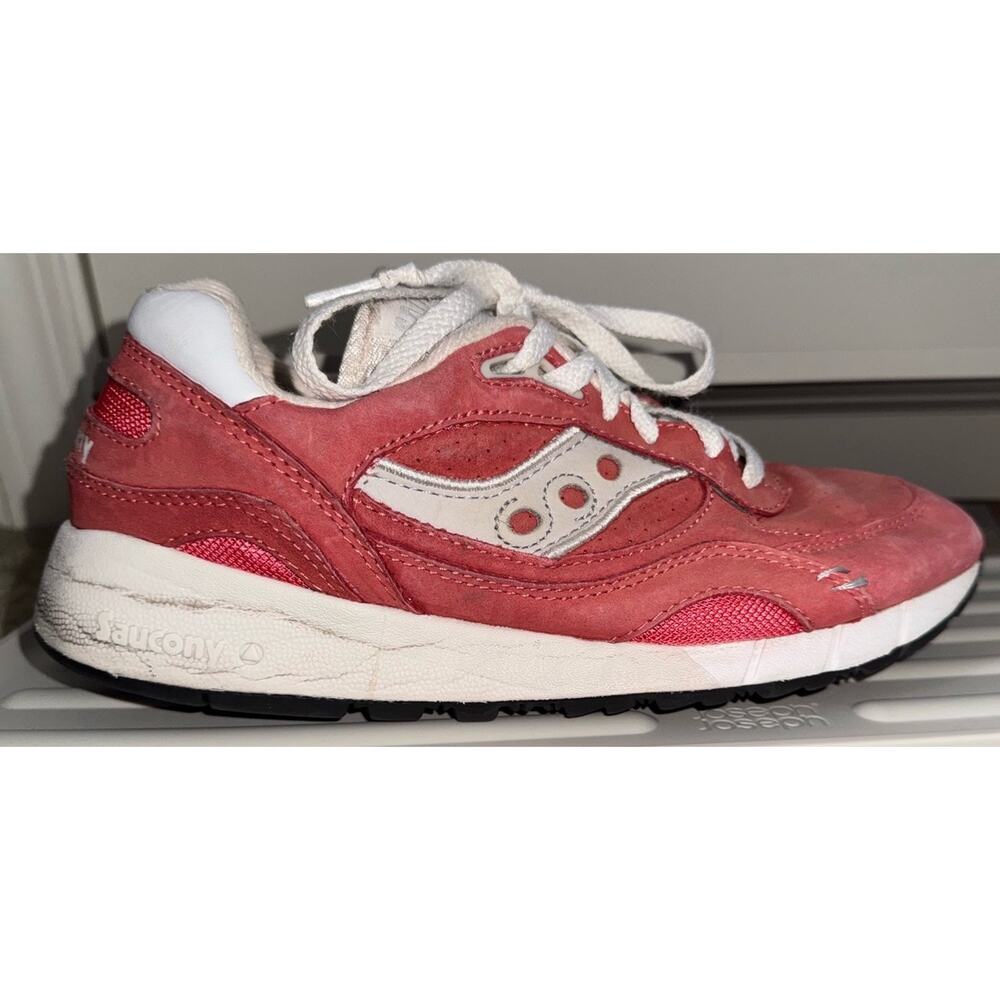 Saucony Shadow 6000 Pink Suede Sneakers Women’s Size 8 Retro Running Shoes